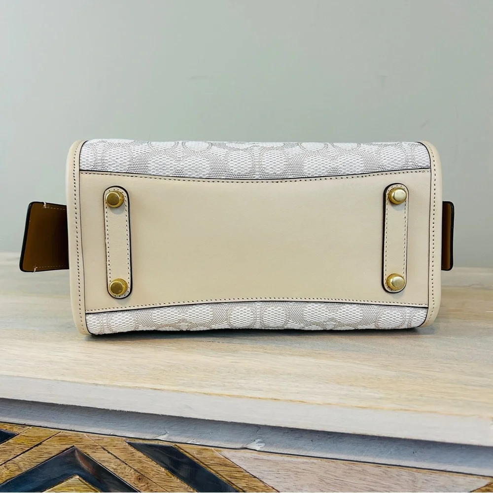 Coach Signature Jacquard Rogue 25 in Chalk/Ivory, NWT! - Picture 7 of 16